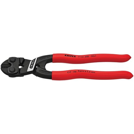 KNIPEX Knipex 8 in. Mini Bolt Cutter Black/Red 71 01 200 SBA